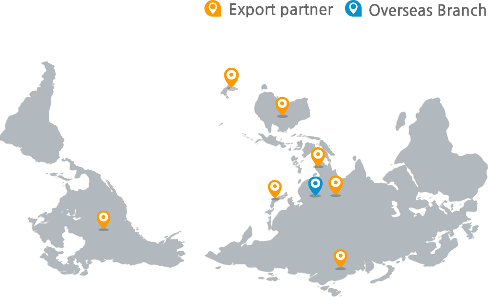 Export partner - usa, new zealand, australia, vietnam, japan, china, russia | Overseas Branch - china