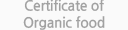 Certificate of Organic food