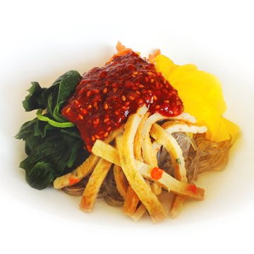 비빔당면입니다.